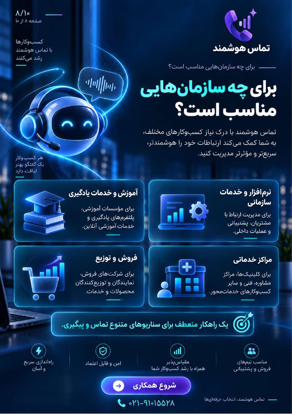 کاتالوگ تماس هوشمند - صفحه 8 از ۱۰